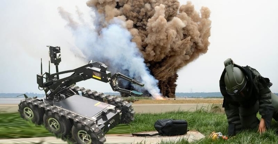 Batterie rechargeable d'acide de plomb de robot d'Eod d'explosifs de Dc24v