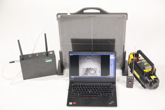 système portatif d'inspection de rayon X de bagages en acier de 150kv 22mm pour le point de contrôle, véhicule