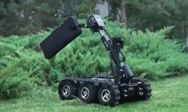 Dispositif mobile de robot d'Eod d'alliage d'aluminium de catégorie d'avions avec les bras et le système de contrôle étirés