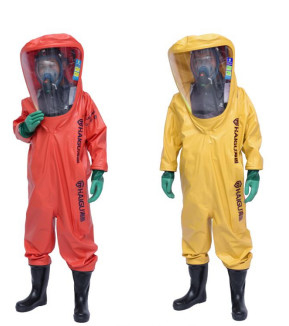 Protection chimique lourde de la classe 3 entièrement inclus de costume de PPE Hazmat